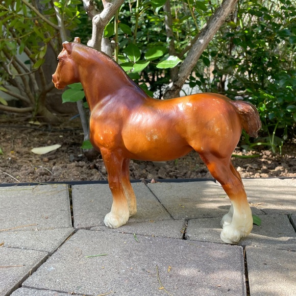 SOLD Vintage Traditional Breyer Clydesdale mare - Picture 2 of 7